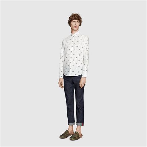 chemise gucci homme abeille|Chemises Gucci pour homme .